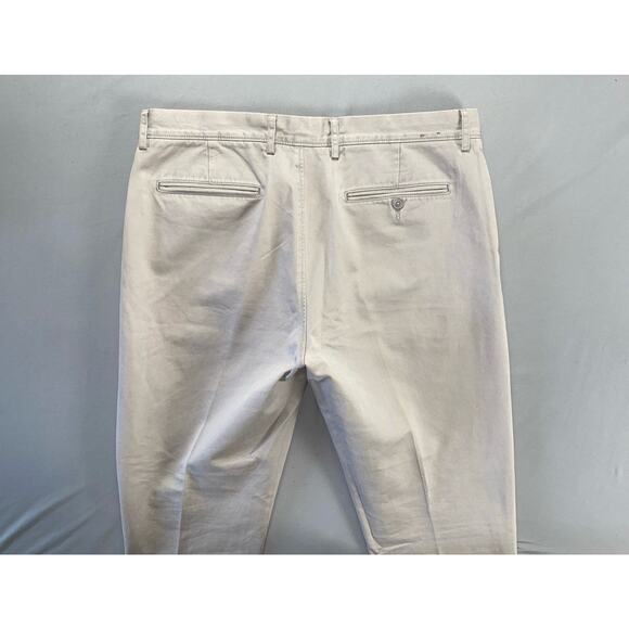 J Crew 'Broken In' Urban Slim Flat Front Chino Pants. Light Gray, Men's 34X30. - Picture 8 of 9